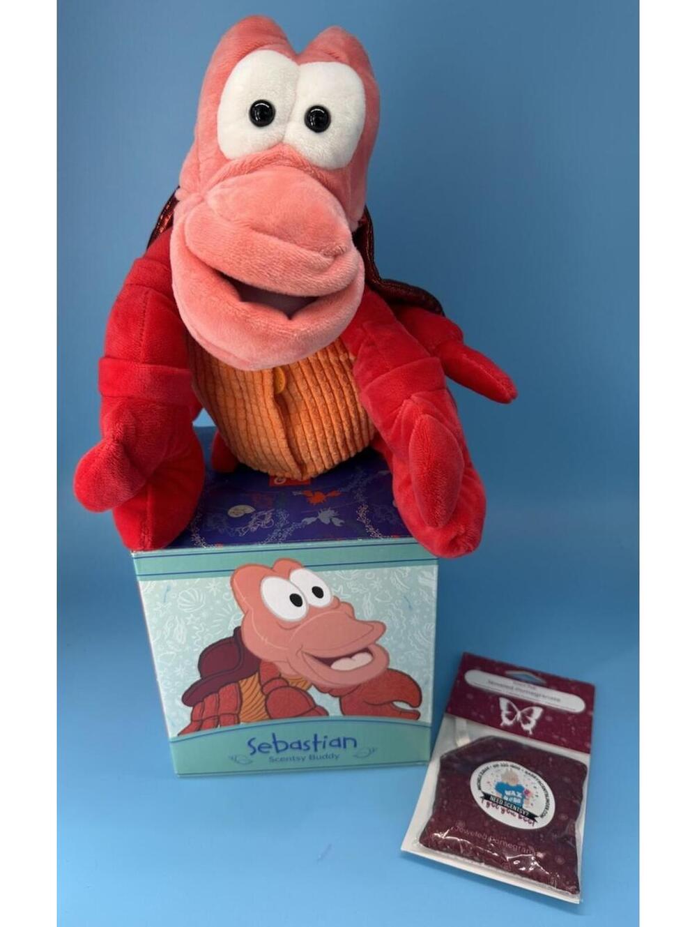 Scentsy Disney's SEBASTIAN  scentsy Buddy W/pak Little Mermaid Retired